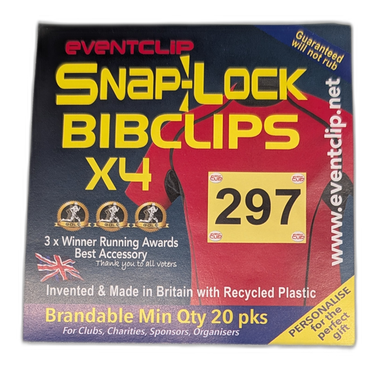 EventClips : clips pour numéros de course (lot de 4)